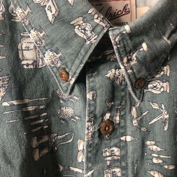 ❤️Woolrich Rugged Outdoorwear Fishing Hunting Shirt XL - Picture 6 of 6